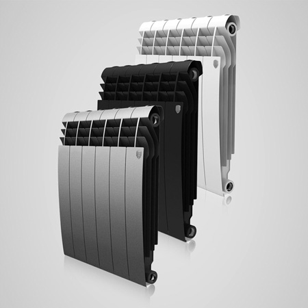 Биметаллический радиатор BiLiner 500 — 10 секций (черный)